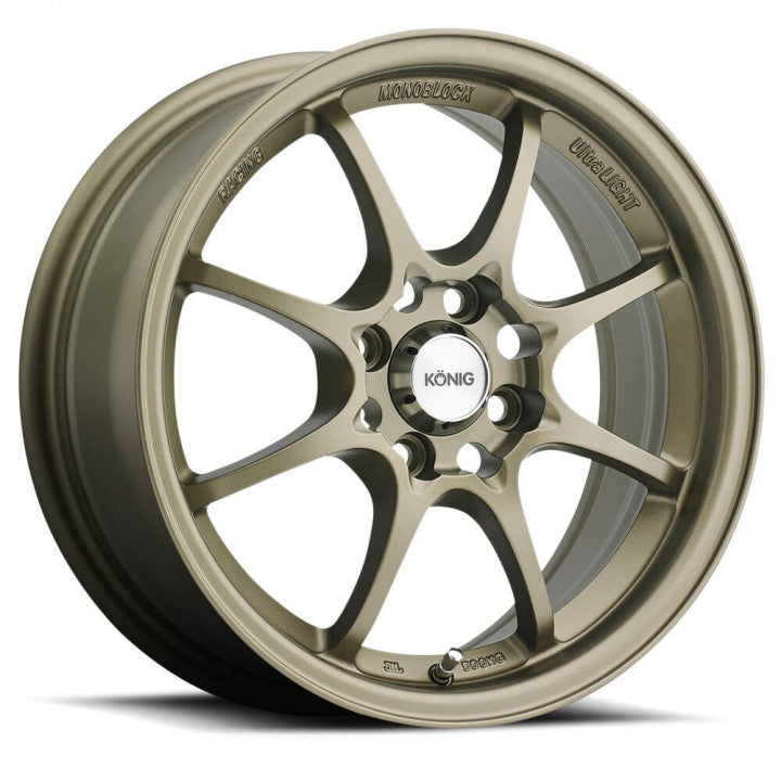 Konig - Helium - Bronze - Bronze - 15" x 6.5", 40 Offset, 4x100 (Bolt Pattern), 73.1mm HUB