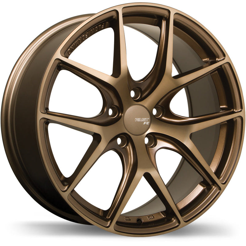 Fast Wheels - FC04 - Bronze - Matte Bronze - 18" x 8", 40 Offset, 5x108 (Bolt Pattern), 72.6mm HUB
