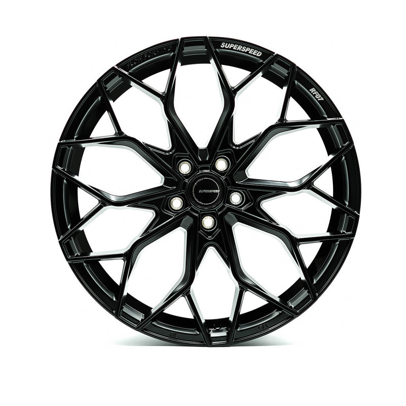Superspeed - RF07 - Black - Matt Black - 20" x 9", 35 Offset, 5x112 (Bolt Pattern), 67mm HUB