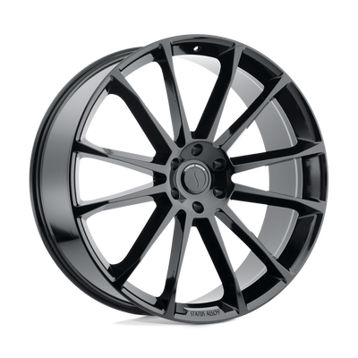 Status Wheels - GOLIATH - Black - Gloss Black - 22" x 9.5", 25 Offset, 5x127 (Bolt Pattern), 76.1mm HUB