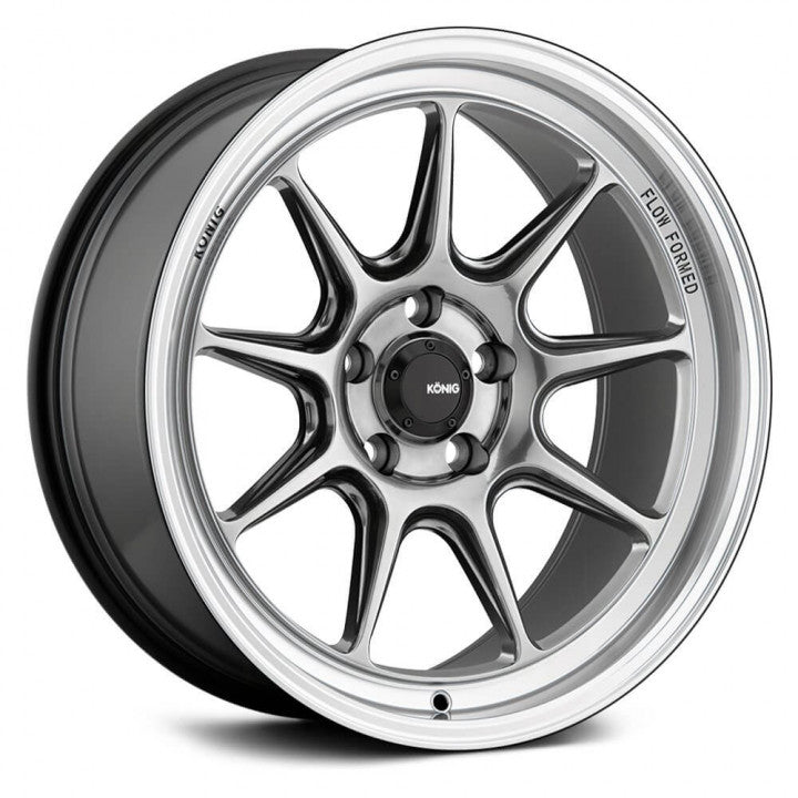 Konig - Countergram - Chrome - Hyper Chrome / Machined Lip - 15" x 8", 25 Offset, 4x100 (Bolt Pattern), 73.1mm HUB