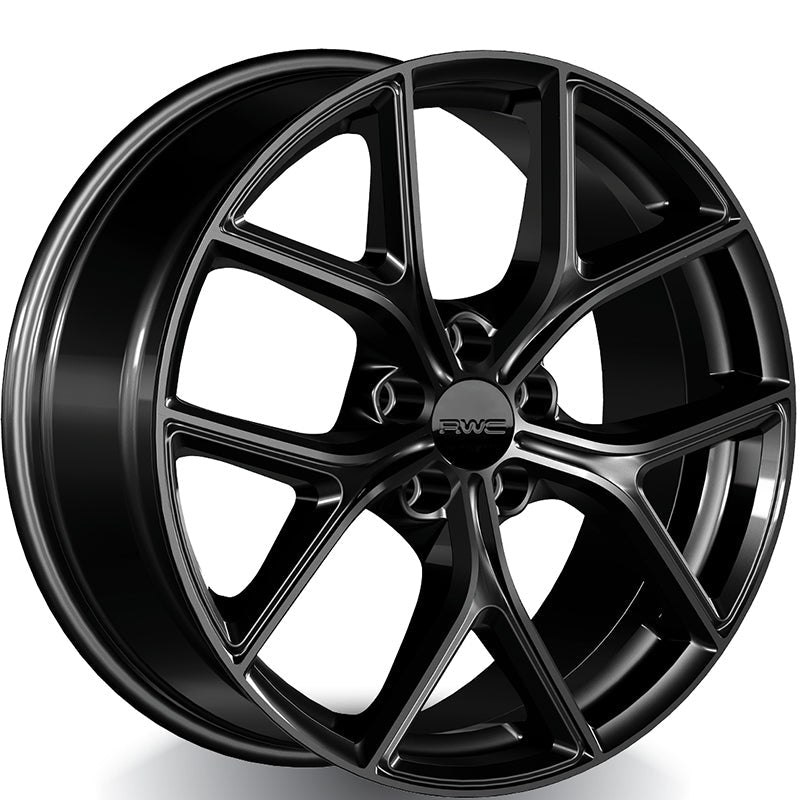 RWC - AC01 / HO01 - Black - Gloss Black - 18" x 7.5", 45 Offset, 5x120 (Bolt pattern), 64.10mm HUB