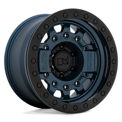 Black Rhino - AVENGER BEADLOCK - NAVY BLUE WITH BLACK HARDWARE - 17" x 8.5", -30 Offset, 6x139.7 (Bolt Pattern), 112.1mm HUB