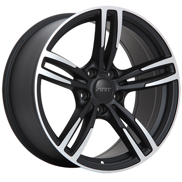 ART - Replica 61 - Black - Satin Black - Machined Face - 19" x 8.5", 35 Offset, 5x120 (Bolt Pattern), 72.6mm HUB