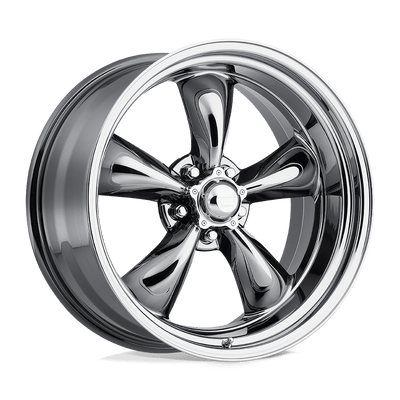 American Racing Vintage - VN815 TORQ THRUST II 1 PC - Polished - PVD - 17" x 8", -11 Offset, 5x127 (Bolt Pattern), 83.1mm HUB