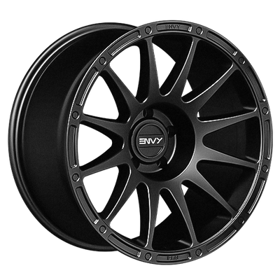 Envy Wheels - FFT8MB - Black - MATTE BLACK - 20" x 10", -12 Offset, 5x127 (Bolt Pattern), 71.5mm HUB
