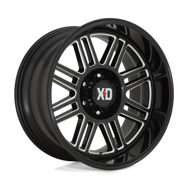XD Series - XD850 CAGE - Black - GLOSS BLACK MILLED - 20" x 10", -18 Offset, 6x139.7 (Bolt Pattern), 106.1mm HUB