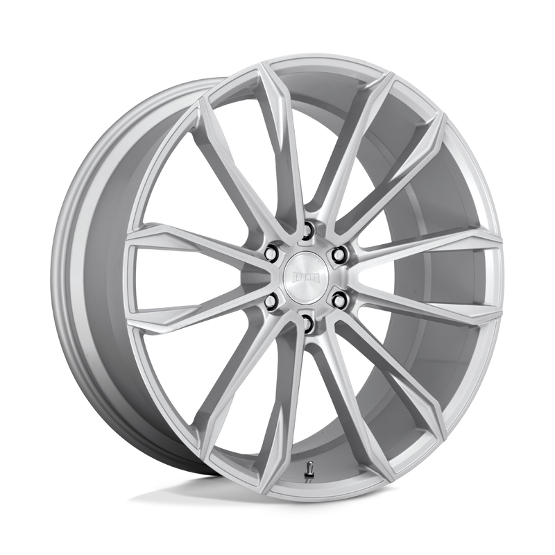 DUB - S248 CLOUT - Silver - GLOSS SILVER BRUSHED - 24" x 10", 30 Offset, 6x135 (Bolt Pattern), 87.1mm HUB