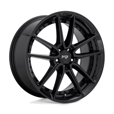 Niche - M223 DFS - Black - GLOSS BLACK - 18" x 8", 40 Offset, 5x108 (Bolt Pattern), 72.6mm HUB