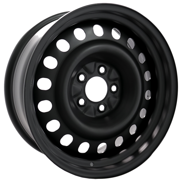 Envy Wheels - NX4 STEEL WHEEL - Black - FLAT BLACK - 17" x 7", 45 Offset, 5x120 (Bolt Pattern), 64.1mm HUB