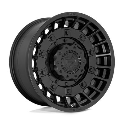Fuel - D723 MILITIA - Black - MATTE BLACK - 20" x 10", -18 Offset, 8x165.1 (Bolt Pattern), 125.1mm HUB