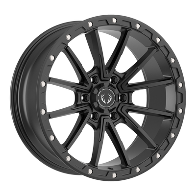 Blackhorn Offroad - BH04 - Black - Matt Black - 20" x 9", 12 Offset, 6x135 (Bolt Pattern), 87mm HUB