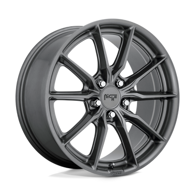 Niche - M239 RAINIER - Gunmetal - Matte Anthracite - 18" x 8", 42 Offset, 5x112 (Bolt Pattern), 66.6mm HUB