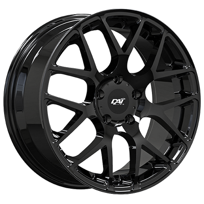Dai Alloys - MORETTI - Black - Gloss Black - 18" x 8", 21 Offset, 5x112 (Bolt Pattern), 66.5mm HUB