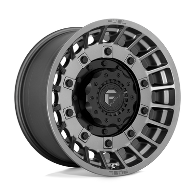 Fuel - D726 MILITIA - Gunmetal - MATTE ANTHRACITE AND BLACK - 20" x 10", -18 Offset, 8x170 (Bolt Pattern), 125.1mm HUB