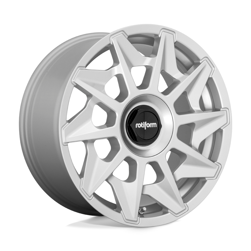 Rotiform - R124 CVT - Silver - GLOSS SILVER - 19" x 8.5", 45 Offset, 5x100/112 (Bolt Pattern), 66.6mm HUB