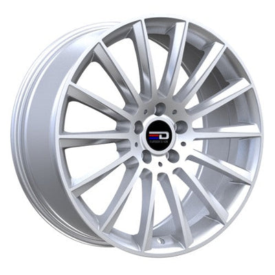 Euro Design - Sacco - Silver - Silver - 18" x 7.5", 30 Offset, 5x112 (Bolt Pattern), 66.6mm HUB