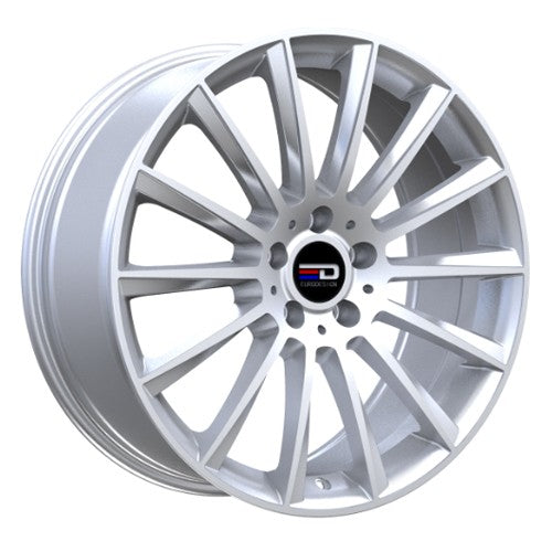 Euro Design - Sacco - Silver - Silver - 18" x 7.5", 30 Offset, 5x112 (Bolt Pattern), 66.6mm HUB