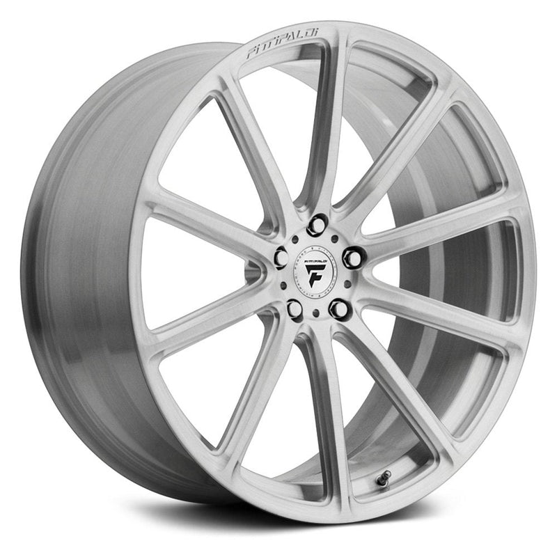 Fittipaldi Sport - FSF07 - Silver - Brushed Clear - 20" x 10.5", 38 Offset, 5x112 (Bolt Pattern), 57.1mm HUB