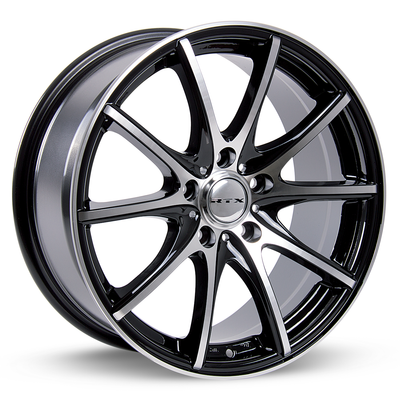 RTX Wheels - Snare - Black - Black Machined - 17" x 7.5", 42 Offset, 5x114.3 (Bolt Pattern), 73.1mm HUB