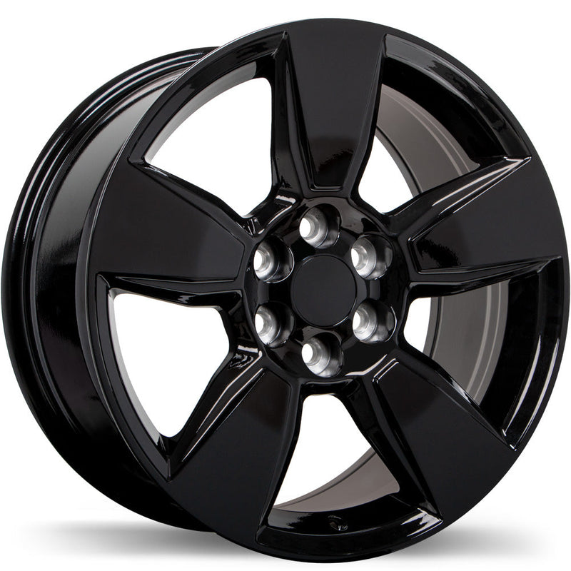 Replika - R212 - Black - Gloss Black - 18" x 8.5", 33 Offset, 6x120 (Bolt Pattern), 67.1mm HUB