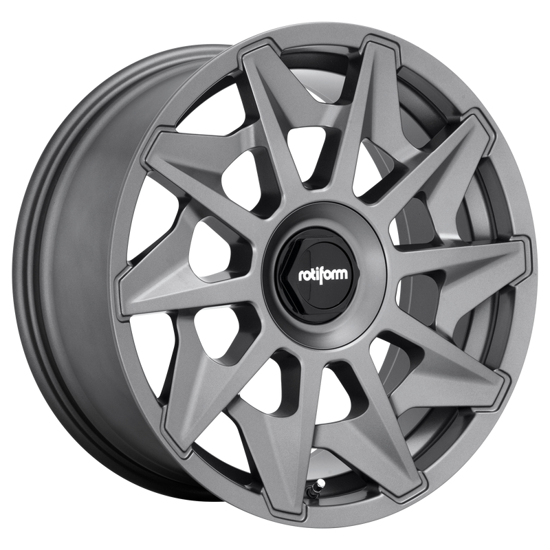 Rotiform - R128 CVT - Gunmetal - MATTE ANTHRACITE - 19" x 8.5", 45 Offset, 5x100/112 (Bolt Pattern), 66.56mm HUB