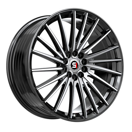 Spec-1 Racing - SP-68 - Black - Gloss Black Machined - 17" x 7.5", 42 Offset, 5x110/114.3 (Bolt pattern), 73.1mm HUB