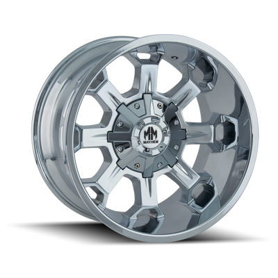 Mayhem - COMBAT - Chrome - CHROME - 20" x 10", -19 Offset, 8x180 (Bolt Pattern), 124.1mm HUB