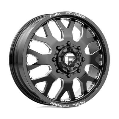 Fuel Mono - DE19 FF19D - Black - GLOSS BLACK MILLED - 20" x 10", -24 Offset, 10x170 (Bolt Pattern), 125.1mm HUB