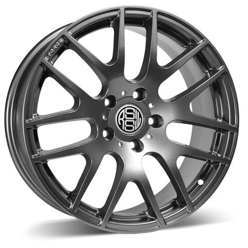 RSSW - Diamond - Gunmetal - Gun metal - 17" x 8", 35 Offset, 5x120 (Bolt Pattern), 72.6mm HUB