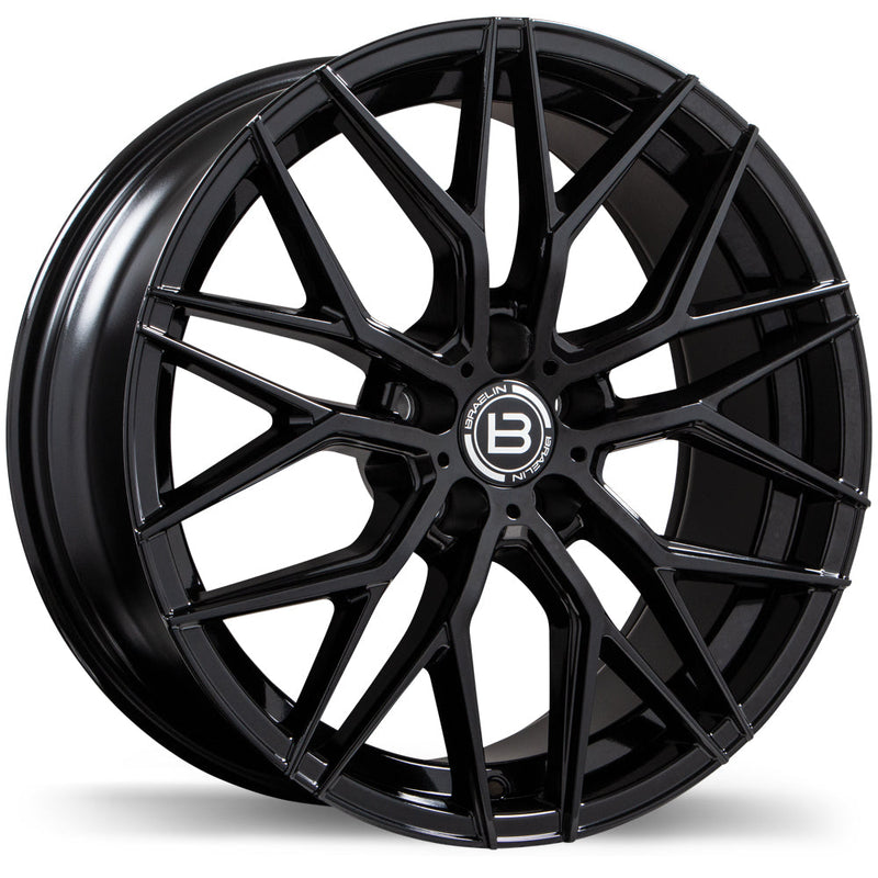 Braelin - BR10 - Black - Gloss Black - 19" x 8.5", 35 Offset, 5x120 (Bolt Pattern), 67.1mm HUB