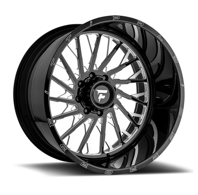 Fittipaldi Offroad - FTF08 - Black - Black Milled - 24" x 12", -51 Offset, 8x170 (Bolt Pattern), 125.2mm HUB