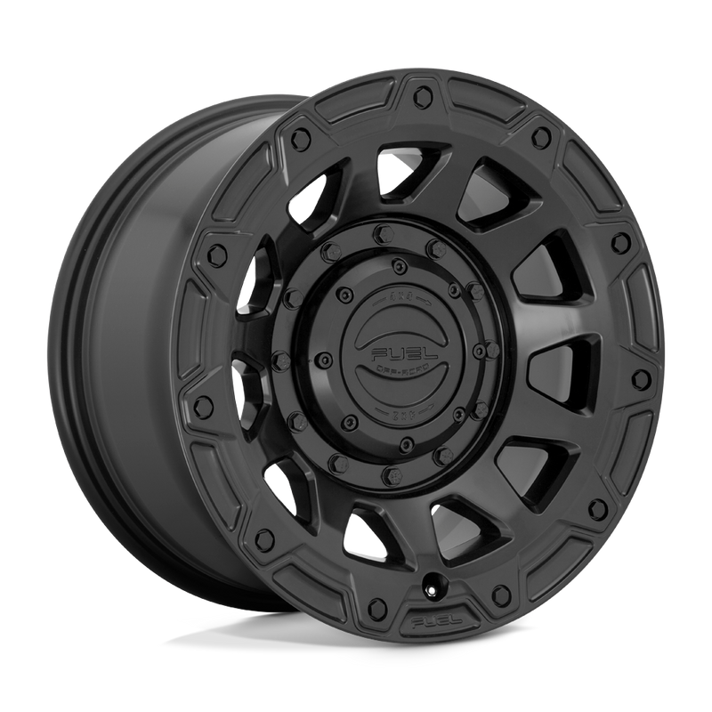 Fuel - D729 TRACKER - Black - SATIN BLACK - 17" x 9", 1 Offset, 5x114.3/127 (Bolt Pattern), 78.1mm HUB