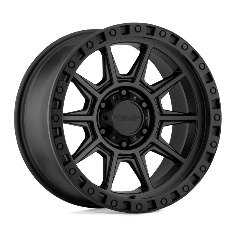 American Racing - AR202 - Black - Cast Iron Black - 17" x 9", -12 Offset, 5x139.7 (Bolt Pattern), 108mm HUB