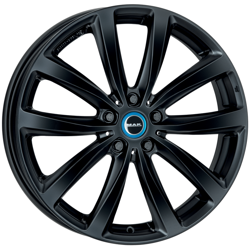 Mak Wheels - WATT - Black - MATTE BLACK - 19" x 5", 43 Offset, 5x112 (Bolt Pattern), 66.6mm HUB