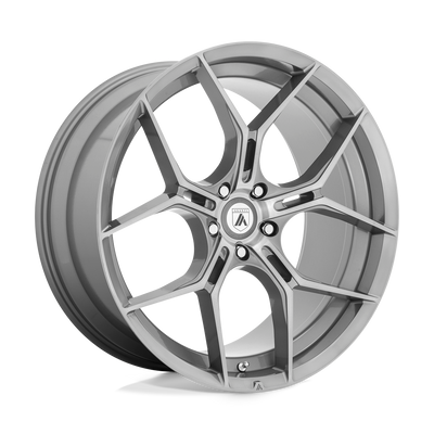 Asanti Black - ABL-37 MONARCH - Gunmetal - TITANIUM BRUSHED - 20" x 10.5", 40 Offset, 5x120 (Bolt Pattern), 74.1mm HUB