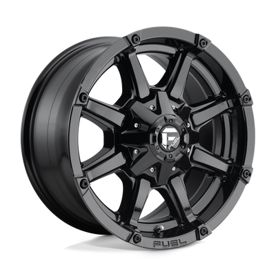 Fuel - D575 COUPLER - Black - GLOSS BLACK - 20" x 10", -24 Offset, 8x165.1 (Bolt Pattern), 125.1mm HUB