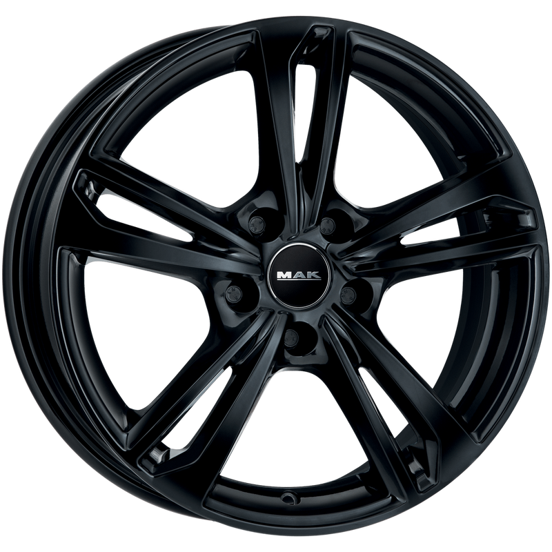 Mak Wheels - EMBLEMA - Black - GLOSS BLACK - 16" x 6.5", 25 Offset, 4x108 (Bolt Pattern), 65.1mm HUB