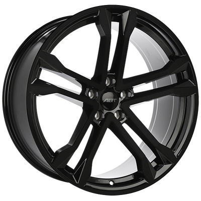 ART - Replica 290 - Black - Gloss Black - 20" x 9", 25 Offset, 5x112 (Bolt Pattern), 66.5mm HUB