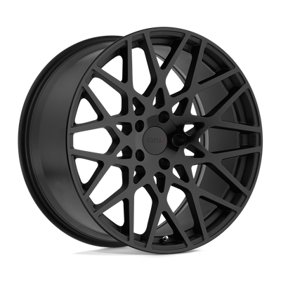 TSW Wheels - VALE - Black - Double Black - Matte Black with Gloss Black Face - 20" x 10", 40 Offset, 5x112 (Bolt Pattern), 72.1mm HUB