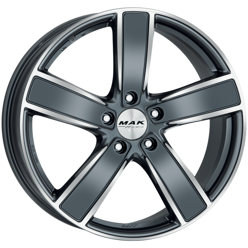 Mak Wheels - TURISMO-FF - Gunmetal - GUN MET-MIRROR FACE - 21" x 9.5", 46 Offset, 5x130 (Bolt Pattern), 71.6mm HUB