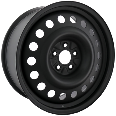 Envy Wheels - NX6 STEEL WHEEL - Black - FLAT BLACK - 18" x 8", 52 Offset, 5x108 (Bolt Pattern), 63.4mm HUB