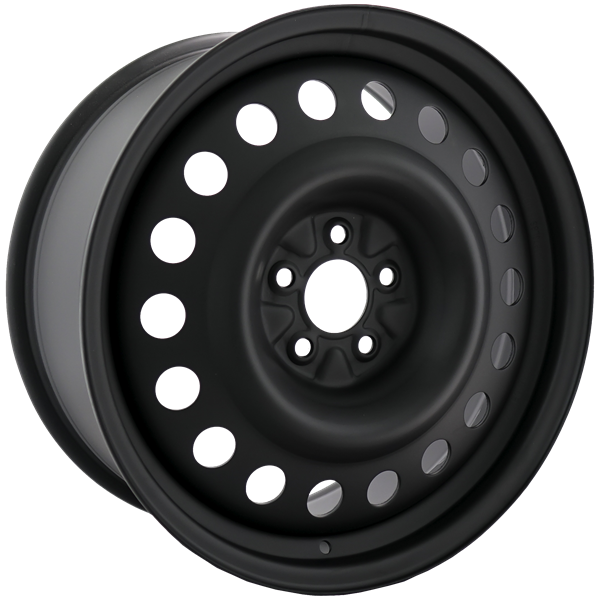 Envy Wheels - NX6 STEEL WHEEL - Black - FLAT BLACK - 18" x 8", 52 Offset, 5x108 (Bolt Pattern), 63.4mm HUB