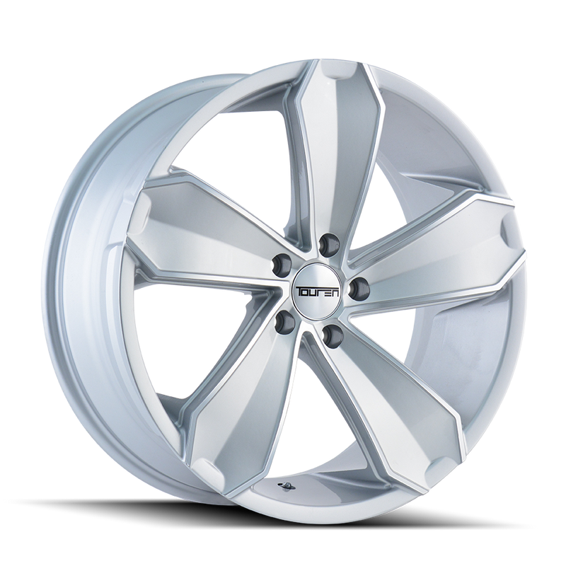 Touren - TR71 - Silver - GLOSS SILVER/MACHINED FACE - 18" x 8", 35 Offset, 5x112 (Bolt Pattern), 66.56mm HUB