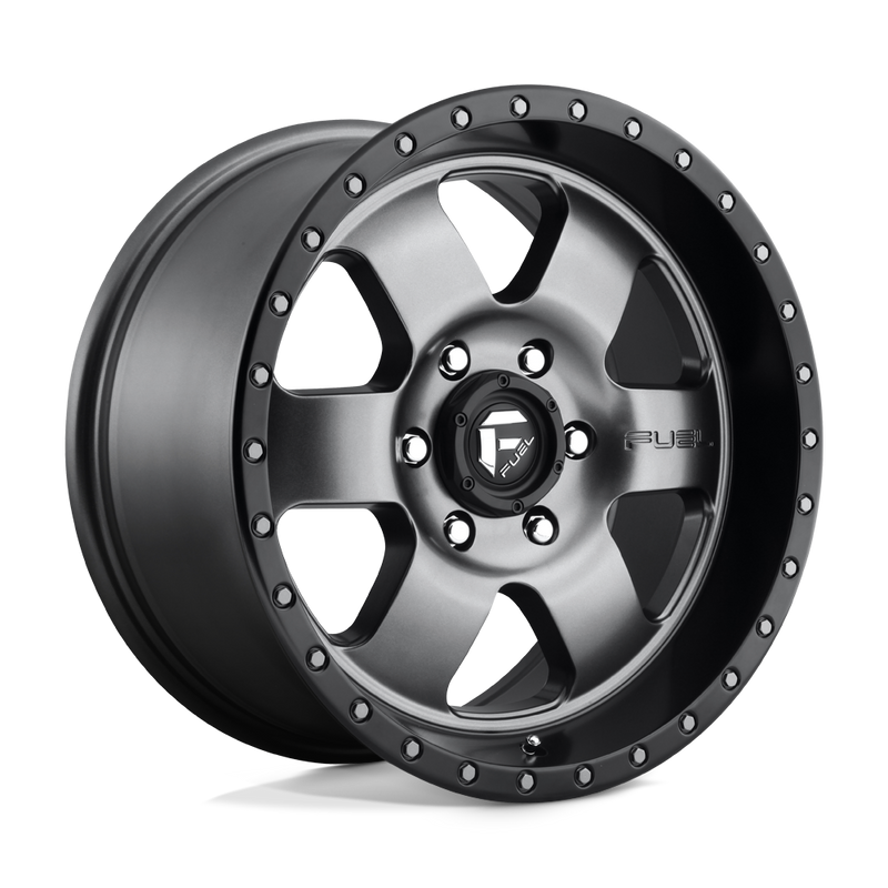 Fuel - D619 PODIUM - Gunmetal - Matte Gun Metal Black Bead Ring - 18" x 9", 20 Offset, 6x135 (Bolt Pattern), 87.1mm HUB