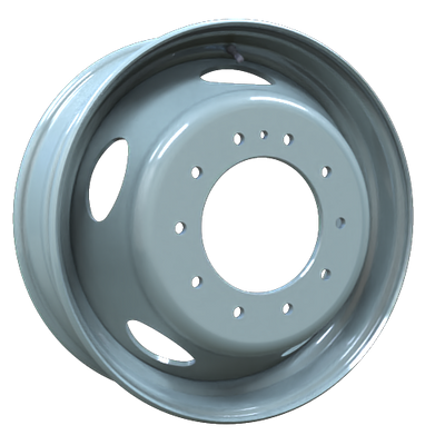 Envy Wheels - Dually Steel Wheel - Grey - GREY - 19.5" x 6", 136 Offset, 10x225 (Bolt Pattern), 170.1mm HUB