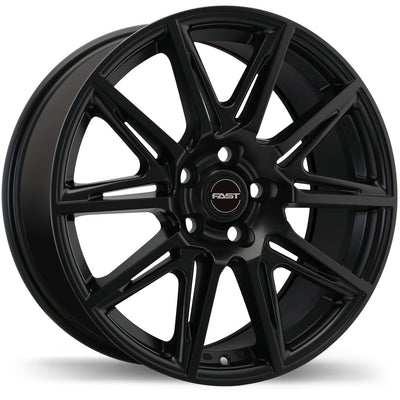 Fast Wheels - Switch - Black - Satin Black - 18" x 8", 35 Offset, 5x114.3 (Bolt Pattern), 66.1mm HUB