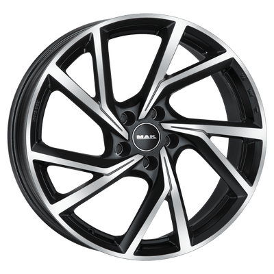 Mak Wheels - KASSEL - Black - BLACK MIRROR - 19" x 8.5", 42 Offset, 5x112 (Bolt Pattern), 66.5mm HUB