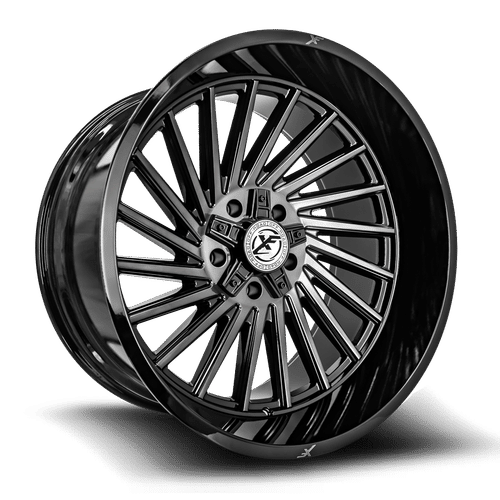 XF Off-Road - XF-239 - Black - Gloss Black Brushed Double Dark Tint - 20" x 10", -12 Offset, 8x165.1/170 (Bolt pattern), 125.2mm HUB