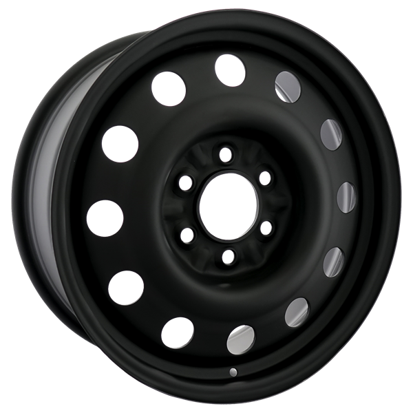 Envy Wheels - NX6 STEEL WHEEL - Black - FLAT BLACK - 18" x 7.5", 44 Offset, 6x135 (Bolt Pattern), 87.1mm HUB